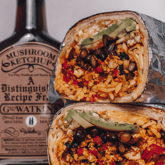 Tofu & black bean breakfast burrito