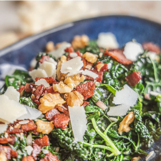 Crispy Kale and Bacon Salad